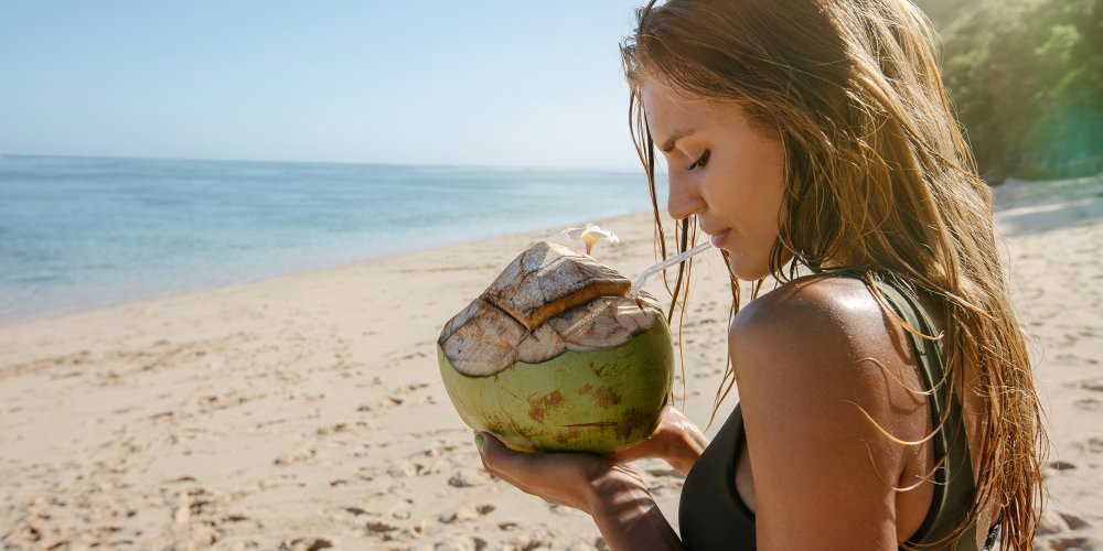 Jus de coco naturel