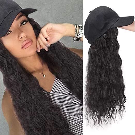 Casquette perruque cheveux