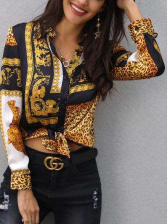Chemise léopard femme