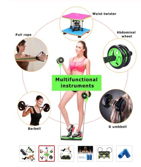 Roue abdominale avec élastique