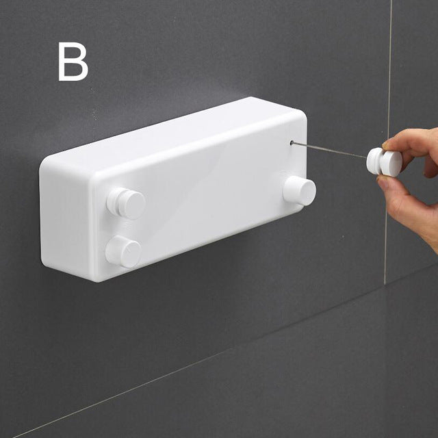 Corde à linge rétractable