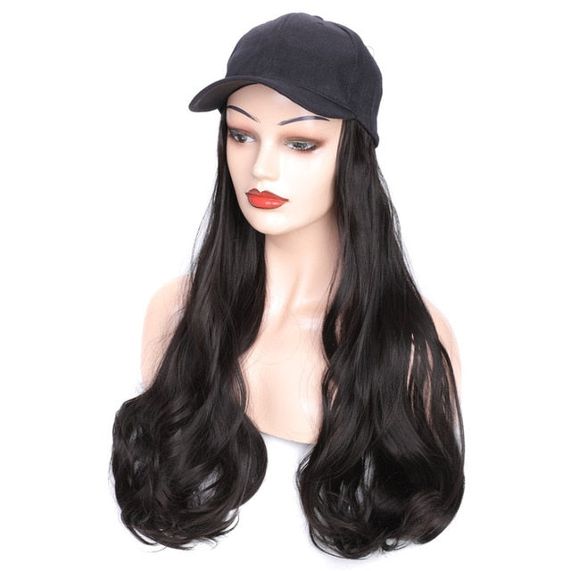 Casquette perruque cheveux
