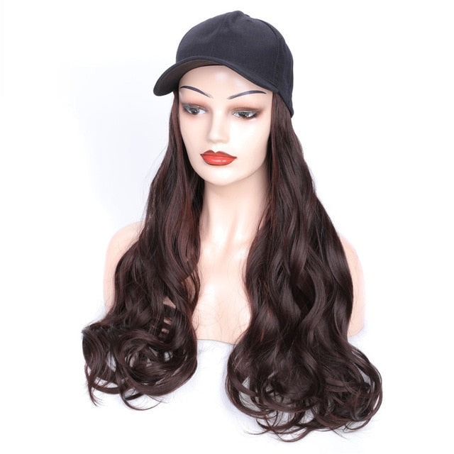 Casquette perruque cheveux