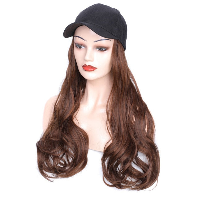Casquette perruque cheveux