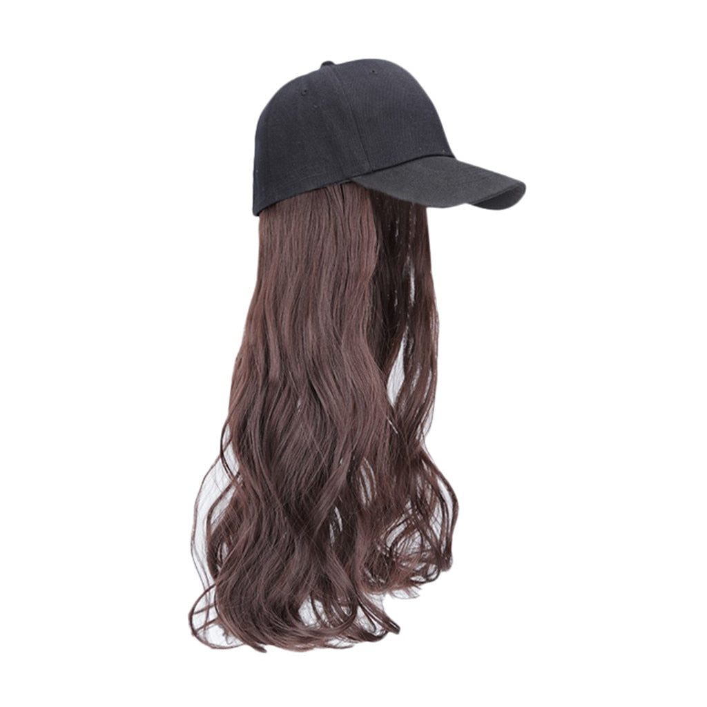 Casquette perruque cheveux