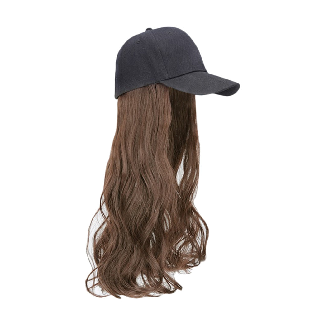 Casquette perruque cheveux