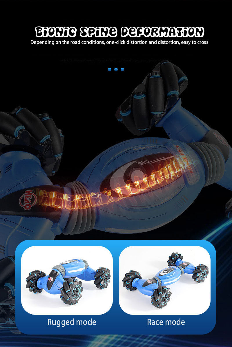 Voiture de cascade à double face à contrôle gestuel