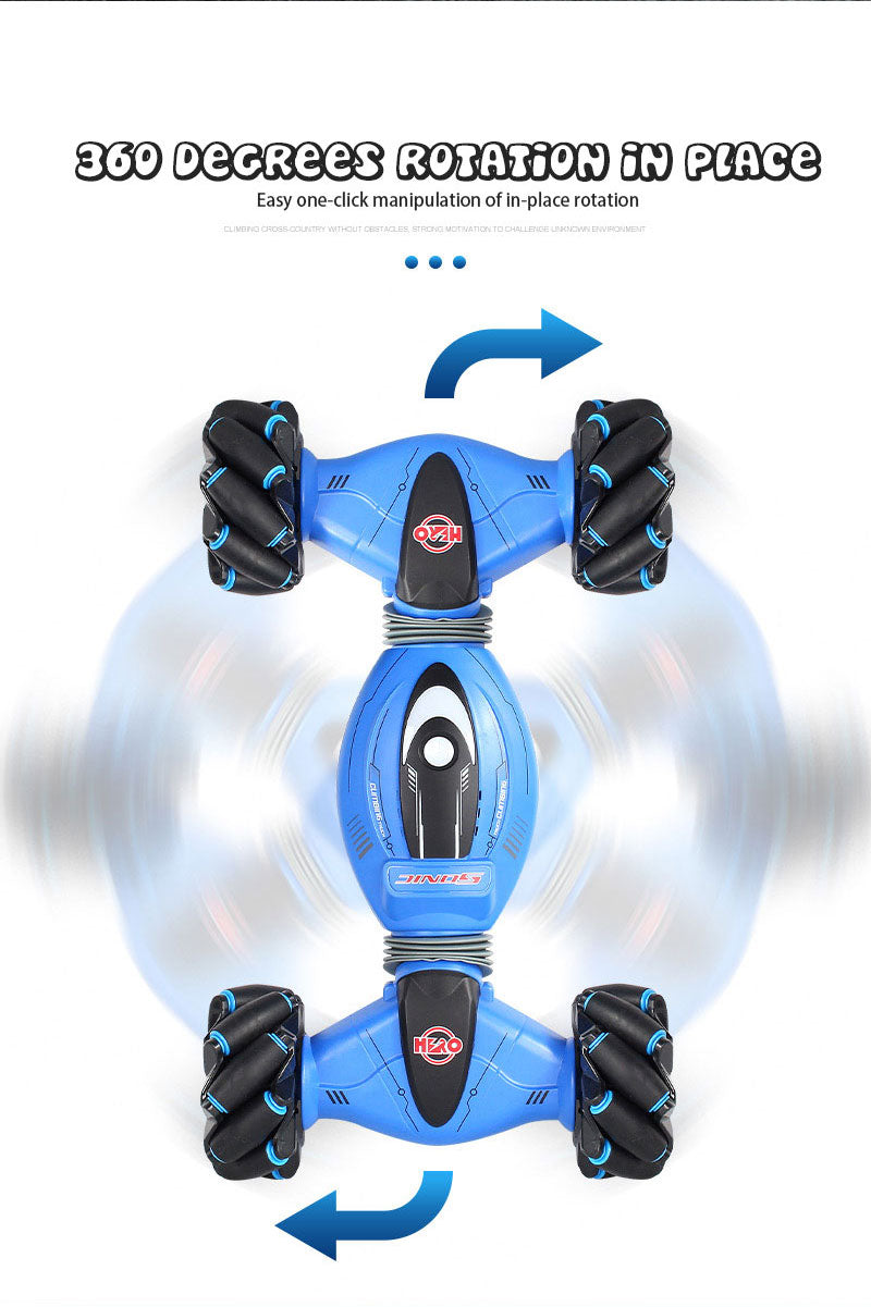 Voiture de cascade à double face à contrôle gestuel