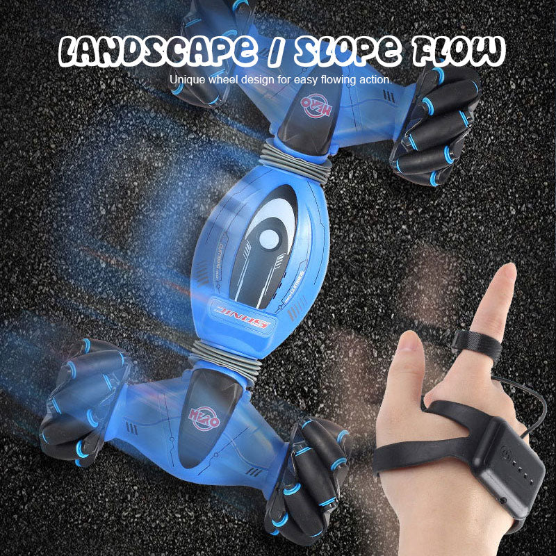 Voiture de cascade à double face à contrôle gestuel