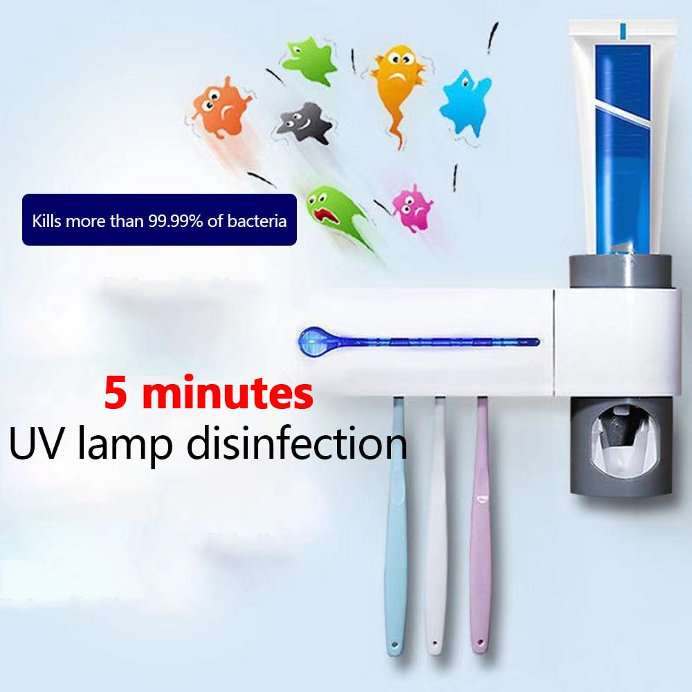 Distributeur de dentifrice automatique  ultraviolettes