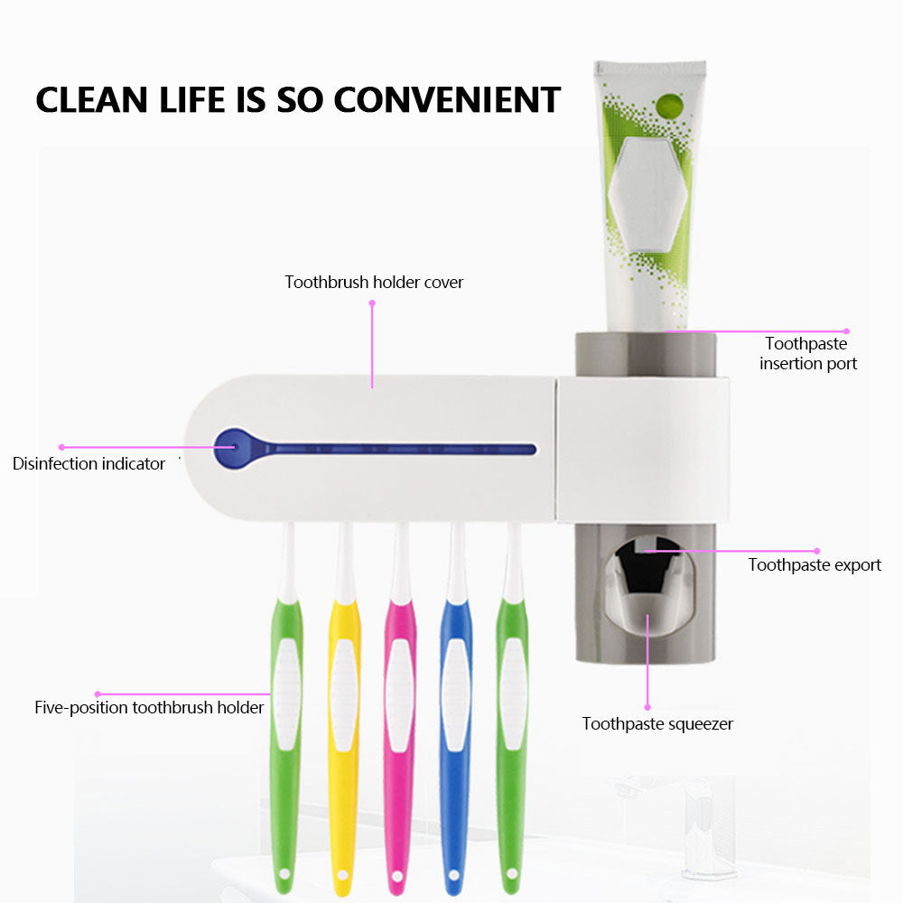 Distributeur de dentifrice automatique  ultraviolettes