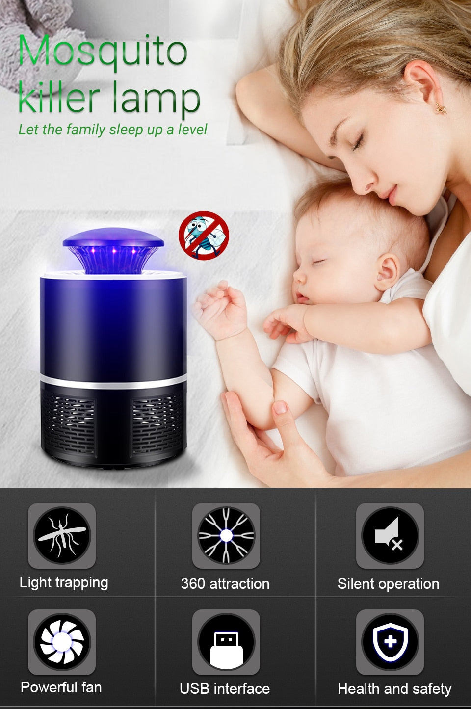 Lampe led anti moustiques
