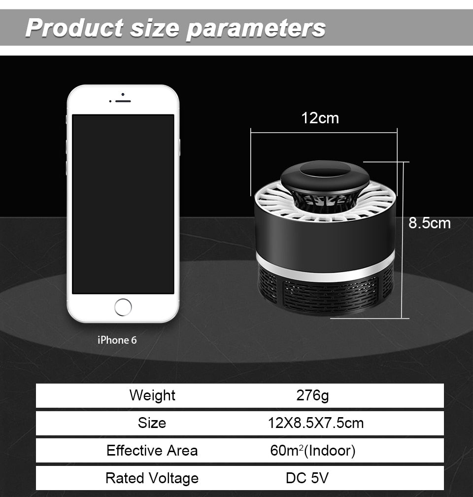 Lampe led anti moustiques