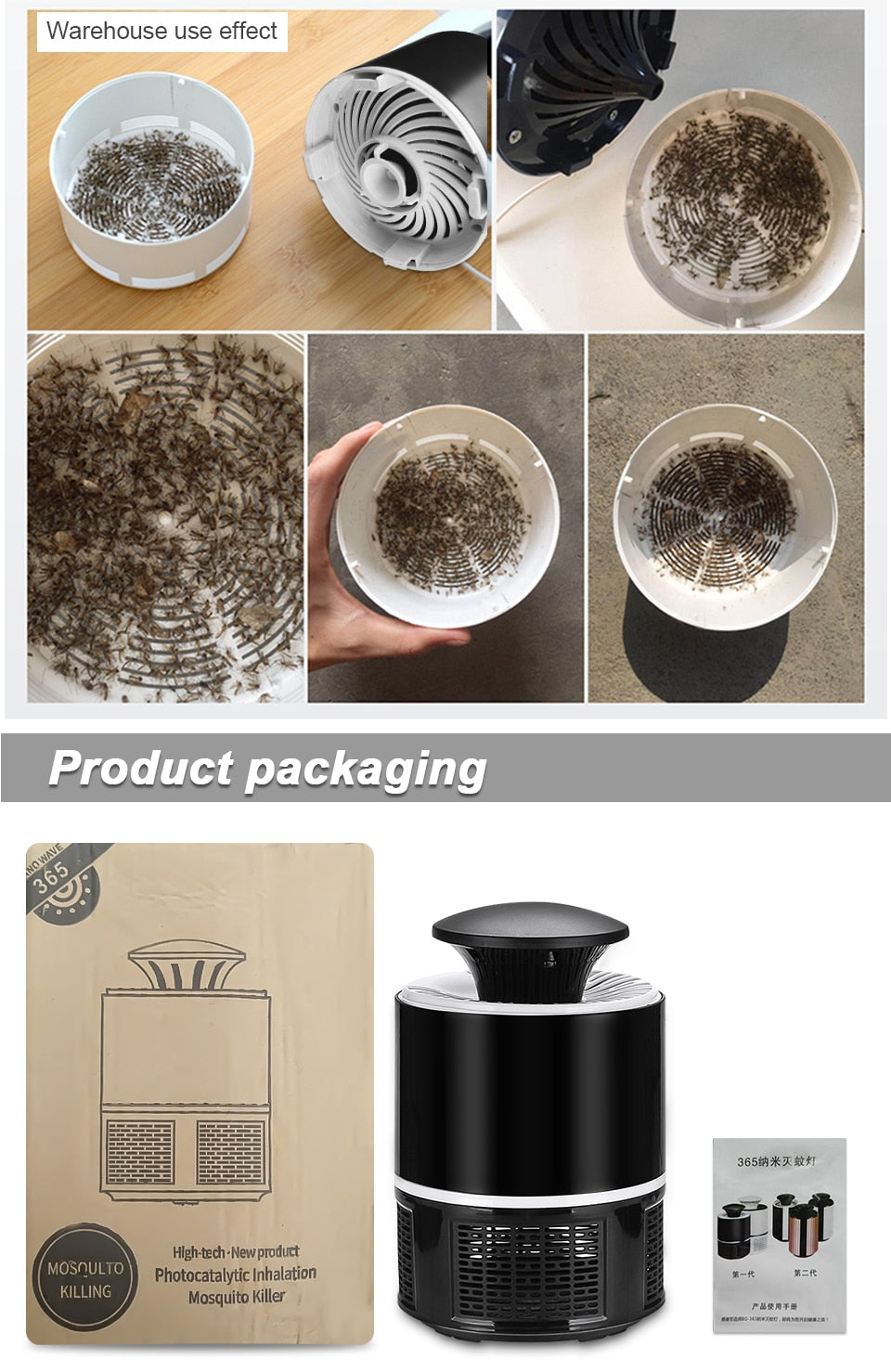 Lampe led anti moustiques