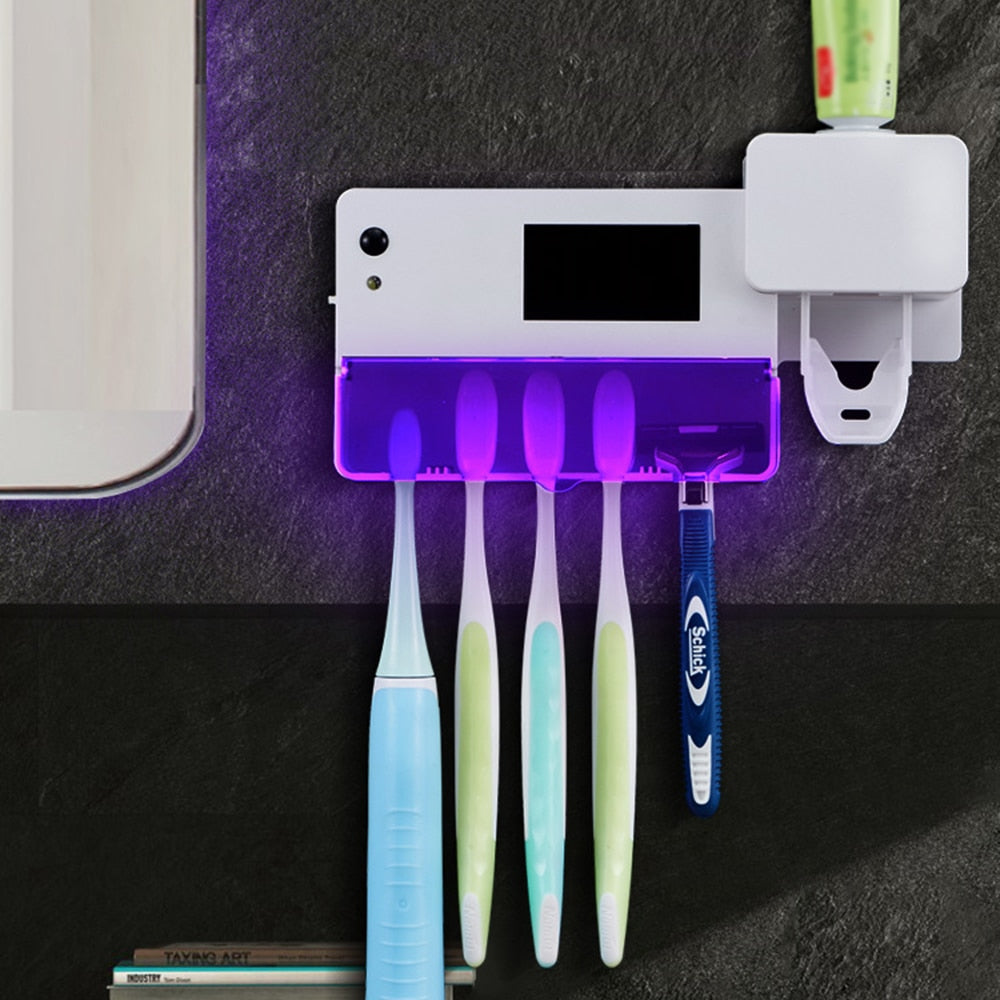 Distributeur de dentifrice automatique  ultraviolettes