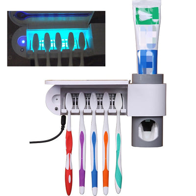 Désinfecteur et distributeur automatique de brosses à dents ultraviolettes
