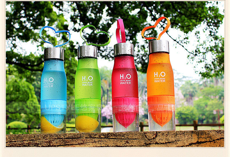 Bouteille d'eau d'infusion de fruits H2O
