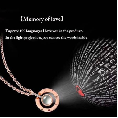 Collier 100 langues je t'aime